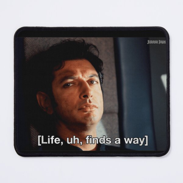 Item preview, Jurassic Park Life Finds A Way Goldblum Jeff Stare designed and sold by RenettaFunky.