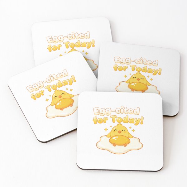 Item preview, Cute Chicken Pun Shirt – Funny Egg-cited for Today Design | Kawaii Breakfast Gift for Foodies designed and sold by Popettte.