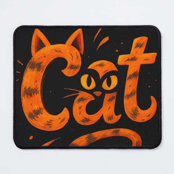 Item preview, 'Cat' rendered in an orange essential tshirt designed and sold by anandsiva2703.