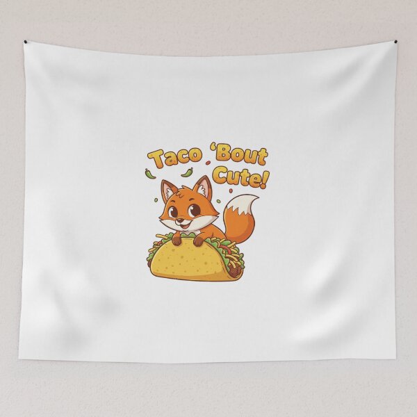 Item preview, Cute Fox Taco Pun – Funny Kawaii Food Lover Design designed and sold by Popettte.