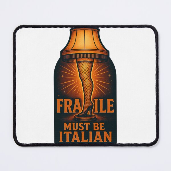 Item preview, Fragile Leg Lamp T-Shirt | Christmas Nostalgia Tee Sticker designed and sold by GeniePixel.