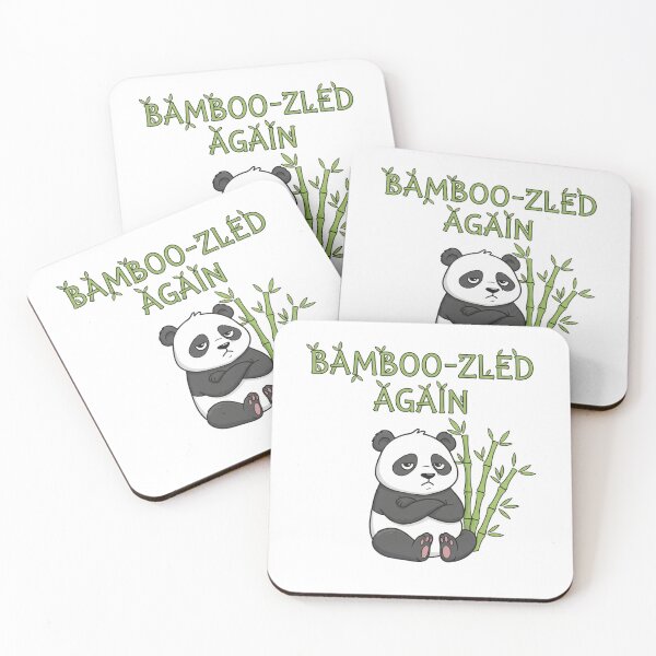 Item preview, .Grumpy Panda Pun – Bamboo-zled Again Cartoon designed and sold by Popettte.