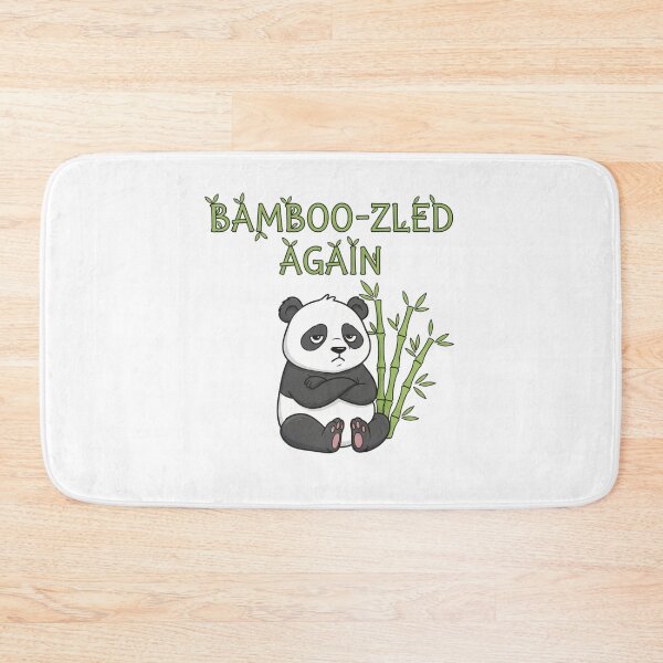 Item preview, .Grumpy Panda Pun – Bamboo-zled Again Cartoon designed and sold by Popettte.
