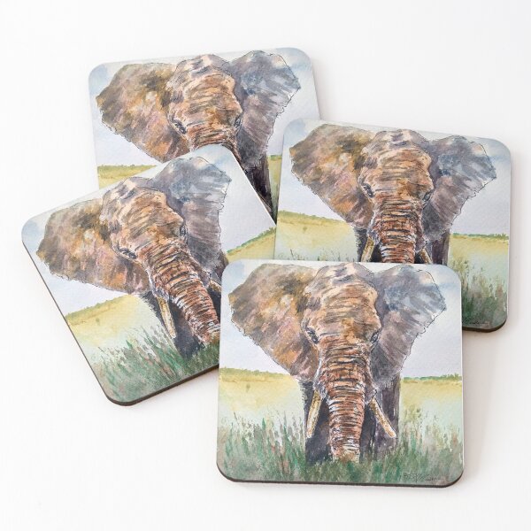 Item preview, Stand your ground. The great elephant stares down.  designed and sold by BrunoCarrocci.
