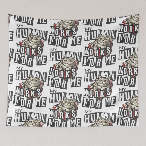 Item preview, My human works for me designed and sold by Venta Mix  JellycientArt.