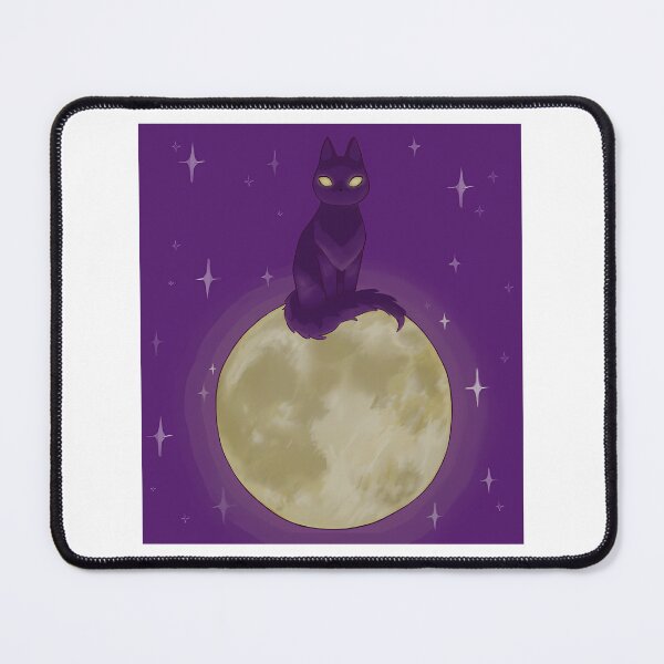 Item preview, Moonlight Black Cat (Background Ver) designed and sold by joyouartArt.