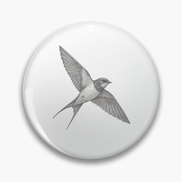 Item preview, Pencil Sketch of a Swallow – Symbol of Hope, Freedom and Safe Return designed and sold by Pokah79.