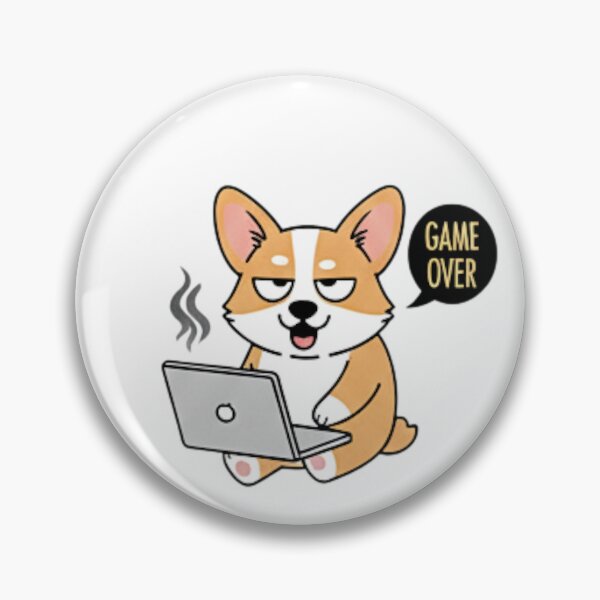 Item preview, cute, tired dog working on laptop designed and sold by bindusingla.