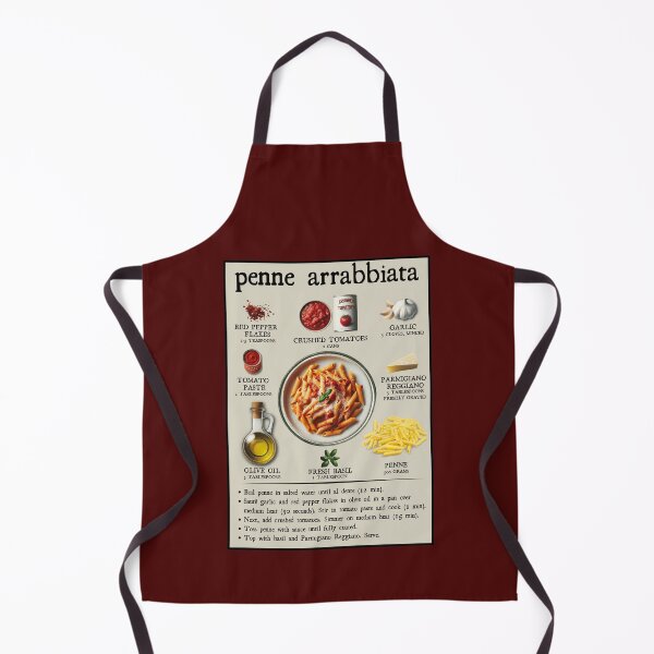 Item preview, Penne Arrabbiata Recipe | Italian Pasta Cooking Print | Kitchen Wall Art designed and sold by SHELOPS.