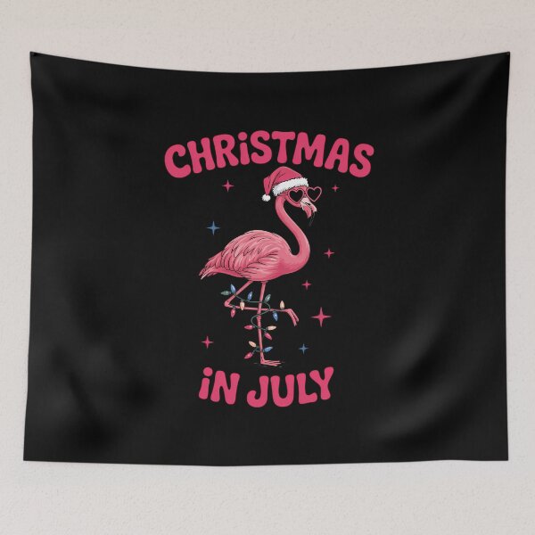 Item preview, Pink Flamingo in Santa Hat Christmas In July Girl designed and sold by VENOM0RIOT.