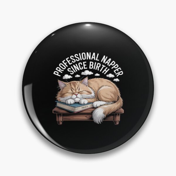Item preview, Professional Napper Since Birth Lazy Cat Humor Lazy Cat designed and sold by JulienAureo.