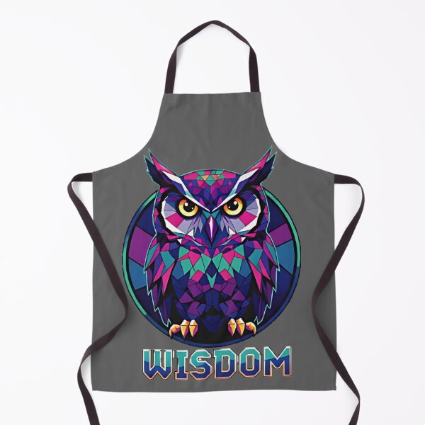 Item preview, Neon Owl of Wisdom: Geometric Guardian designed and sold by Swaysurgeart.