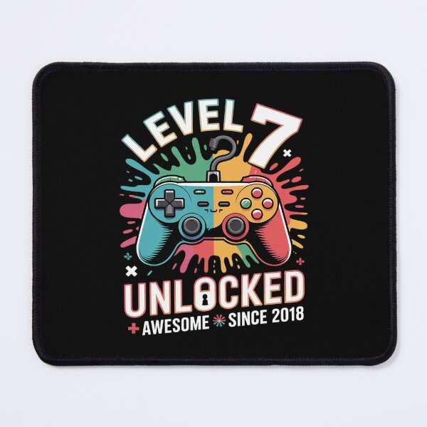 Item preview, Level 7 Unlocked 7 Year Old Video Gamer 7th Birthday  designed and sold by BeetleMalon.