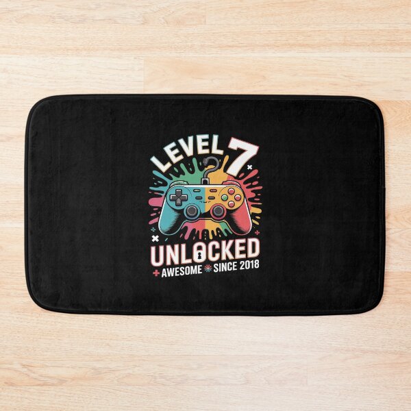 Item preview, Level 7 Unlocked 7 Year Old Video Gamer 7th Birthday  designed and sold by BeetleMalon.