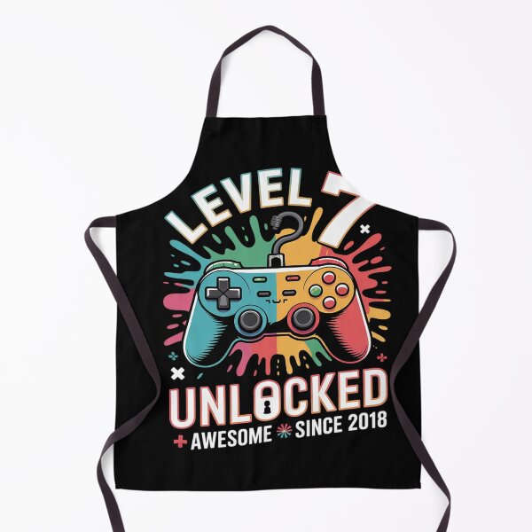 Item preview, Level 7 Unlocked 7 Year Old Video Gamer 7th Birthday designed and sold by BeetleMalon.