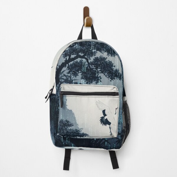 Item preview, Digital Fog: Cranes in a Code Mist designed and sold by JapanNeoArt.