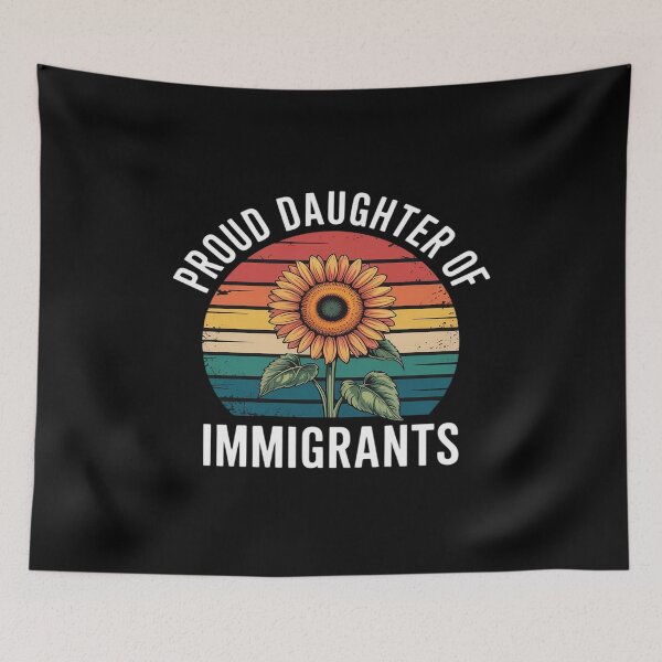 Item preview, Proud Daughter of Immigrants Floral Sunset designed and sold by ticlitule.
