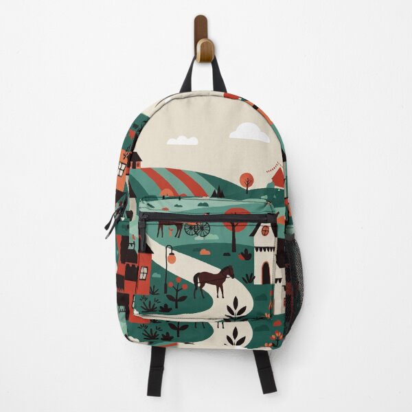 Item preview, A village drawn in an illustration style designed and sold by Design4uStudio.