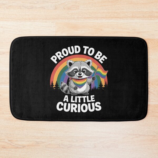 Item preview, Proud to Be a Little Curious Raccoon LGBTQ Funny designed and sold by BiellaSar.