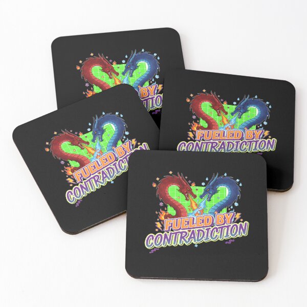 Item preview, Fueled By Contradiction - Fire and Ice Dragons designed and sold by ConfuseLab Alt.