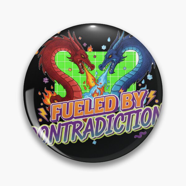 Item preview, Fueled By Contradiction - Fire and Ice Dragons designed and sold by ConfuseLab Alt.