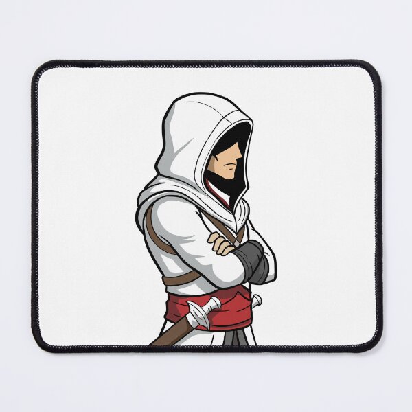 Item preview, Silent Hooded Assassin Minimal Warrior Cartoon Art designed and sold by holywarter.