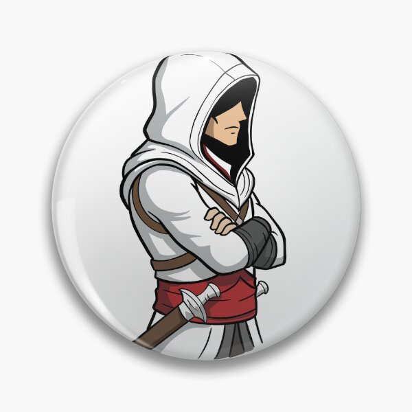 Item preview, Silent Hooded Assassin Minimal Warrior Cartoon Art designed and sold by holywarter.