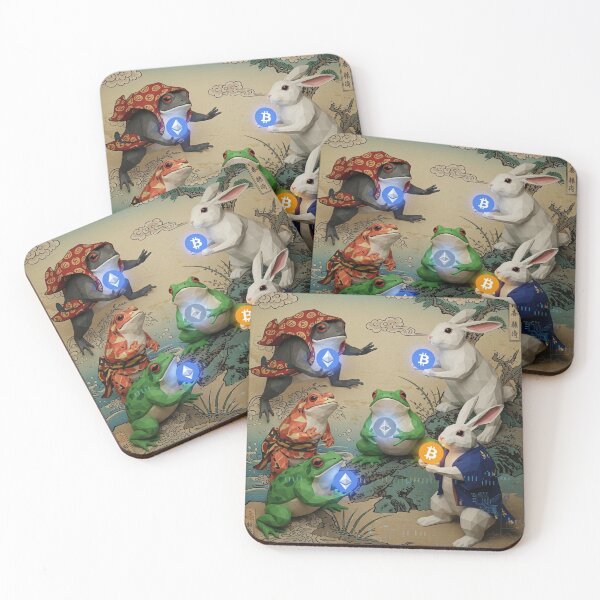 Item preview, Crypto Chōjū-giga: Frogs and Rabbits designed and sold by JapanNeoArt.