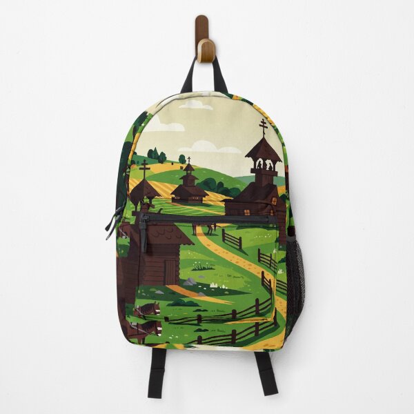 Item preview, A village drawn in an illustration style designed and sold by Design4uStudio.