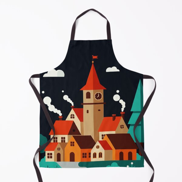 Item preview, Country style winter village designed and sold by Design4uStudio.