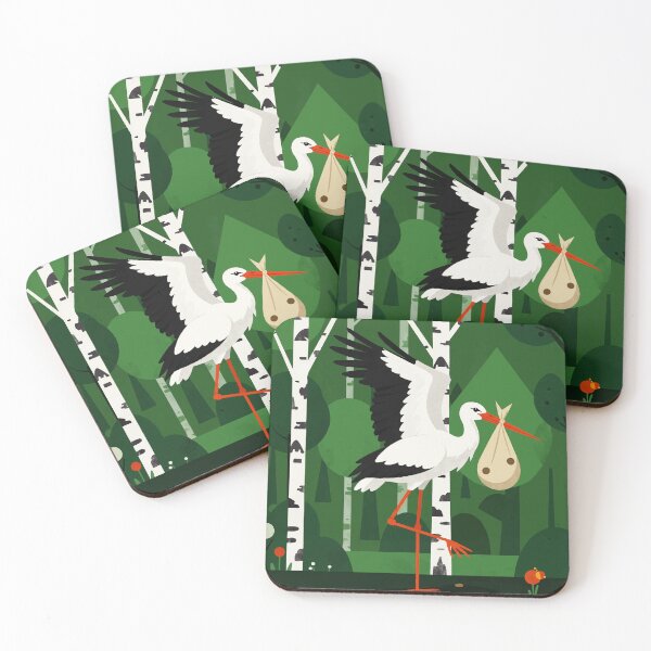 Item preview, White stork designed and sold by Design4uStudio.