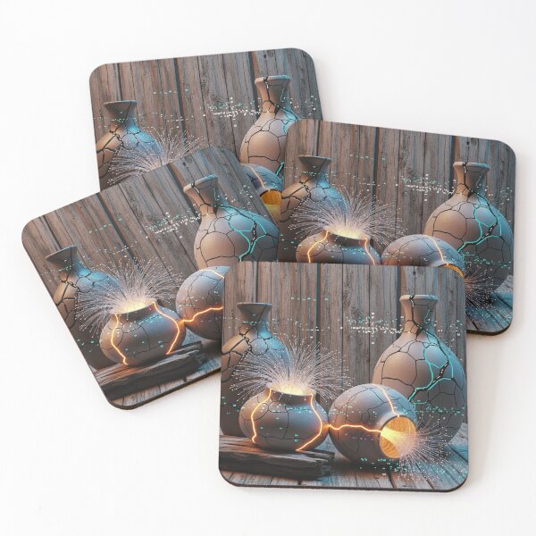 Item preview, Cyber Kintsugi: Light Fiber Wabi-Sabi designed and sold by JapanNeoArt.