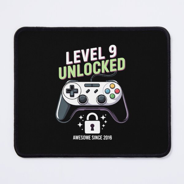 Item preview, Level 9 Unlocked Awesome Since 2016 9th Birthday Gaming Boys  designed and sold by BeetleMalon.