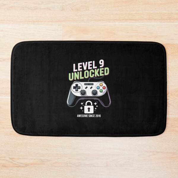 Item preview, Level 9 Unlocked Awesome Since 2016 9th Birthday Gaming Boys  designed and sold by BeetleMalon.