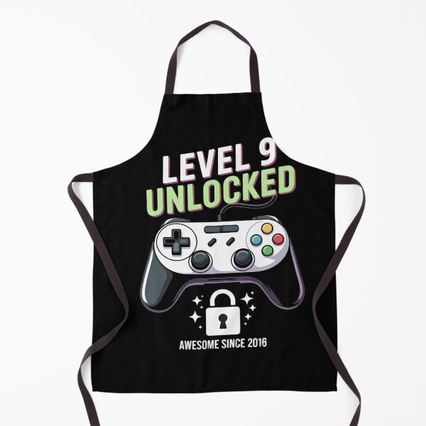 Item preview, Level 9 Unlocked Awesome Since 2016 9th Birthday Gaming Boys designed and sold by BeetleMalon.