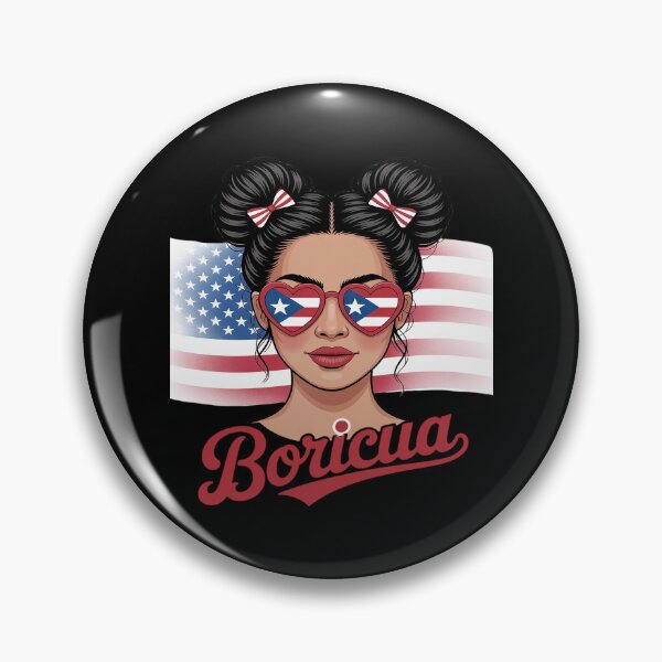 Item preview, Puerto Rico Hispanic Heritage Messy Bun Puerto Rican Girls designed and sold by August4Laughs25.