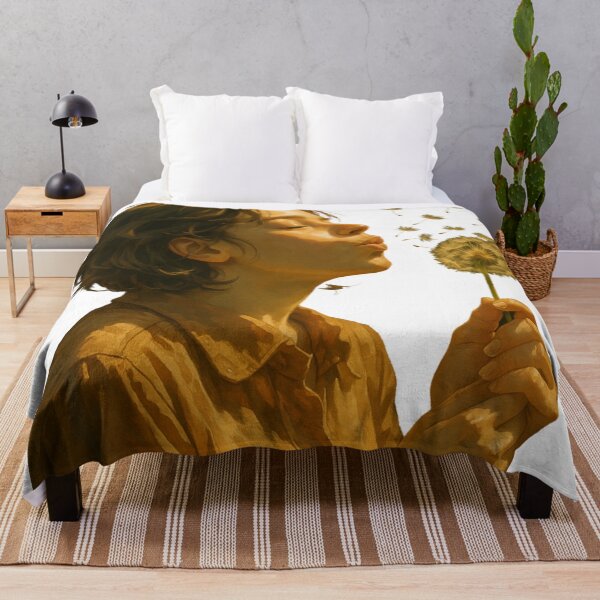 Item preview, Golden Light and Dandelions – Dreamy Portrait in Warm Glow designed and sold by Siamcatshop.