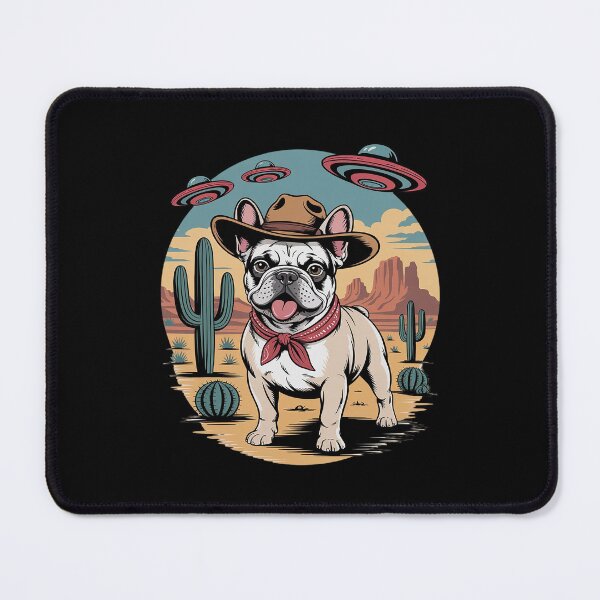 Item preview, PugDog Cowboy Cowgirl UFO Western Country Dog designed and sold by August4Laughs25.