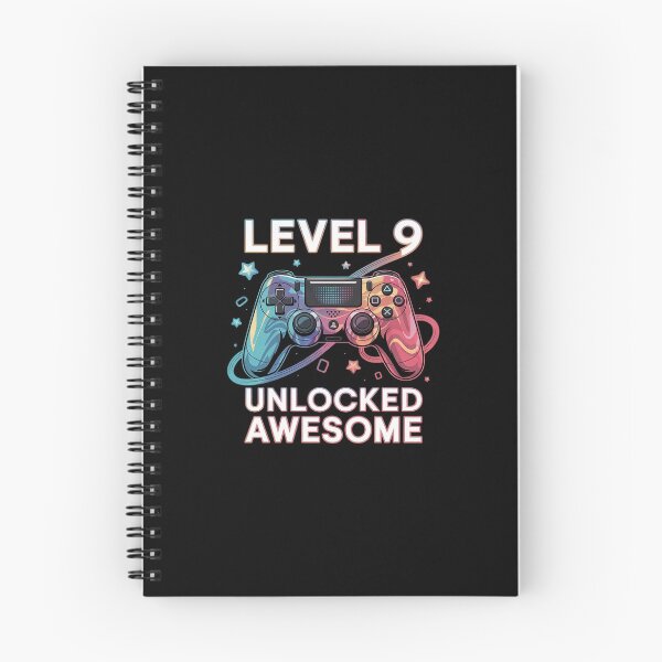 Item preview, Level 9 Unlocked Awesome Since 2016 9th Birthday Gaming  designed and sold by BeetleMalon.
