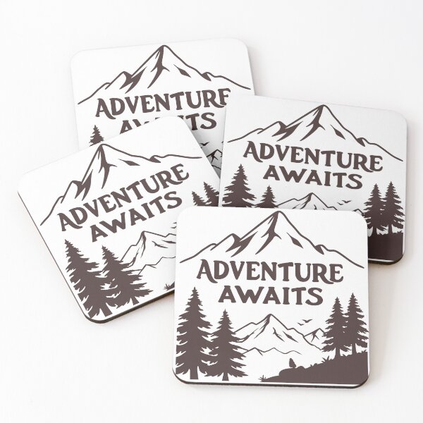 Item preview, Bold Adventure Awaits Mountain & Trees Design designed and sold by Katsiampl.