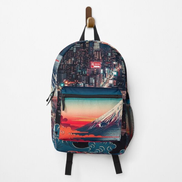 Item preview, Neo Fuji: Tokyo Night Ukiyo-e Skyline designed and sold by JapanNeoArt.