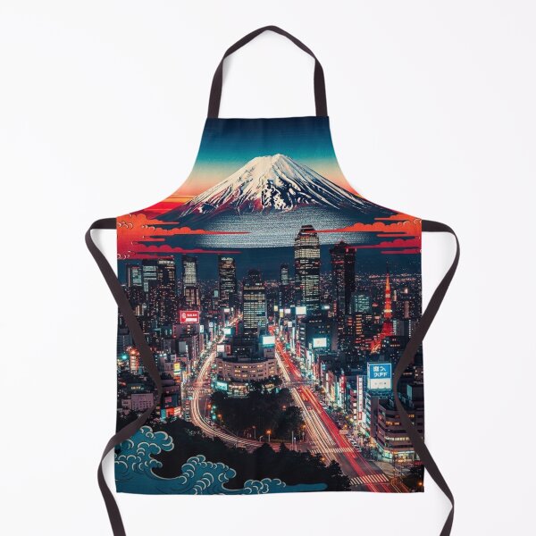 Item preview, Neo Fuji: Tokyo Night Ukiyo-e Skyline designed and sold by JapanNeoArt.