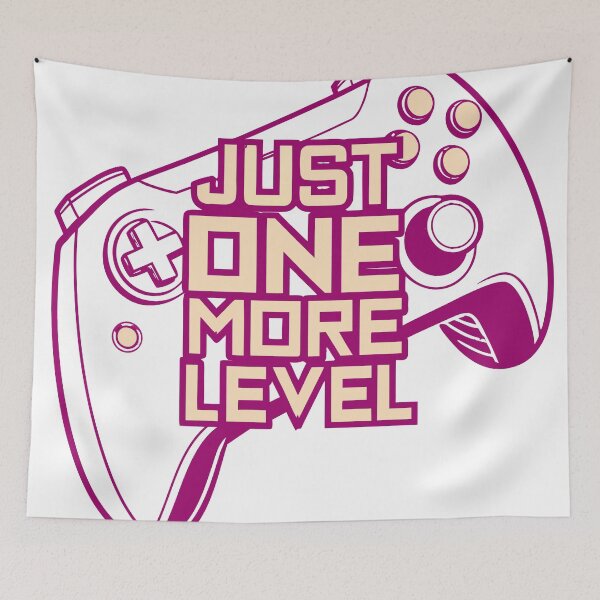 Item preview, Just One More Level Gaming Controller Graphic - Retro Colors designed and sold by Katsiampl.