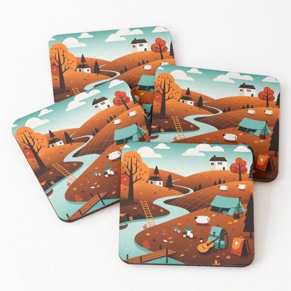 Item preview, Rural landscape in autumn designed and sold by Design4uStudio.