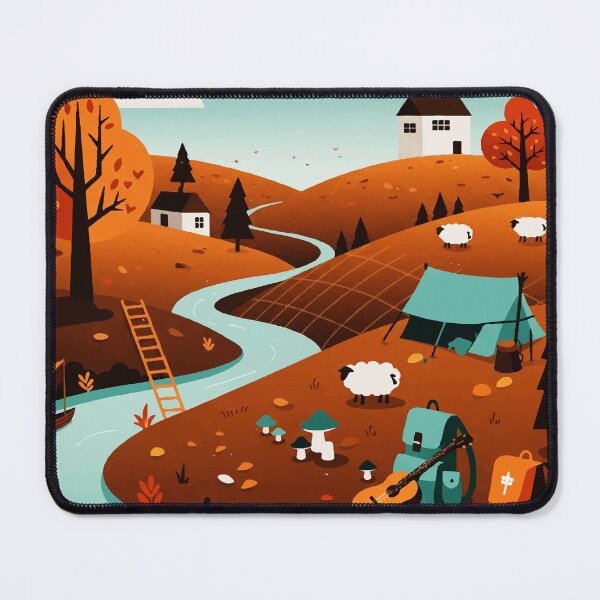 Item preview, Rural landscape in autumn designed and sold by Design4uStudio.