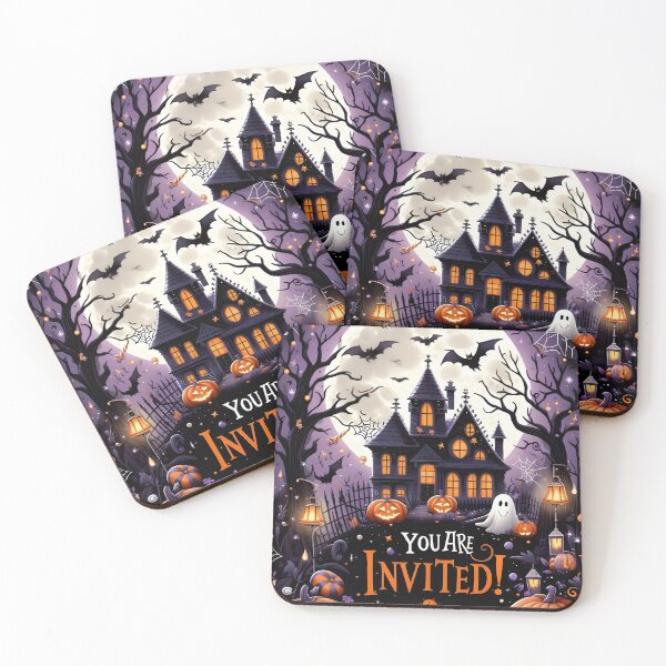 Item preview, Halloween Invitation Card/ Poster no.1 designed and sold by DreamagineArtDesign.