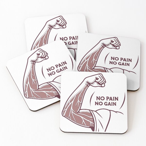 Item preview, No Pain No Gain Bicep Muscle Graphic designed and sold by Katsiampl.