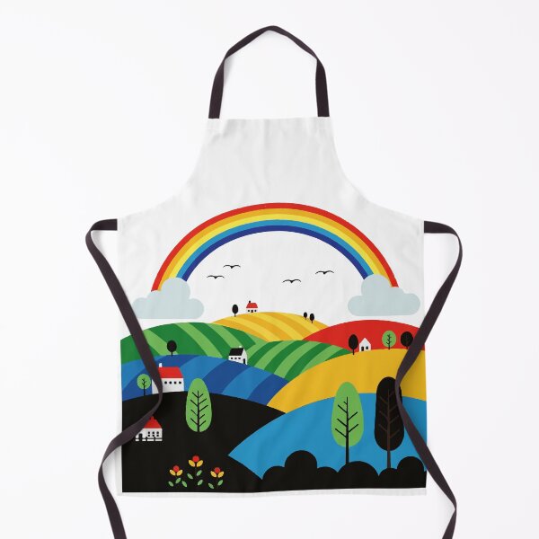 Item preview, Colorful rural landscape designed and sold by Design4uStudio.