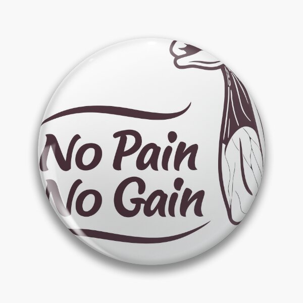 Item preview, No Pain No Gain Bicep Outline Graphic designed and sold by Katsiampl.