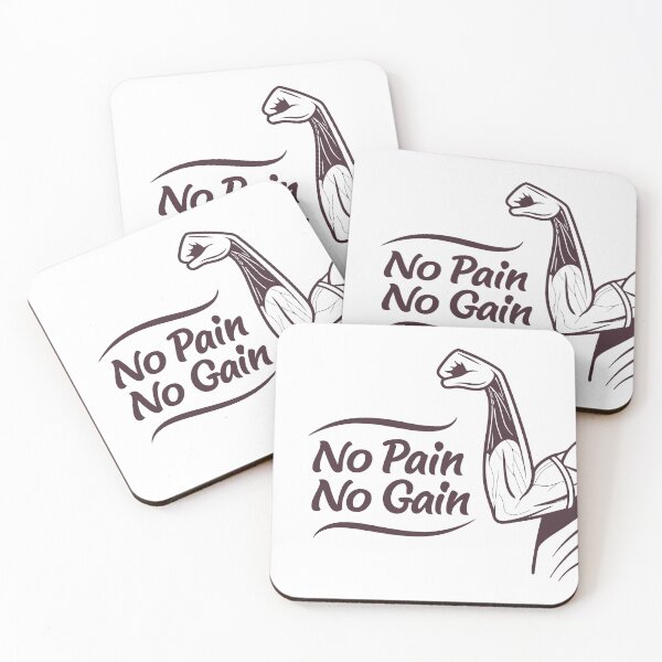 Item preview, No Pain No Gain Bicep Outline Graphic designed and sold by Katsiampl.